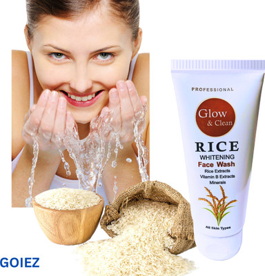 GOIEZ Rice Whitening  With Gentle Foam Cleanser (100ml) Face Wash(100 ml)