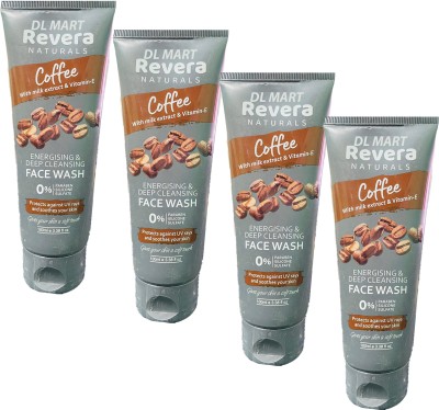 DL MART REVERA COFFEE FACE WASH PACK OF 4 Face Wash(400 ml)