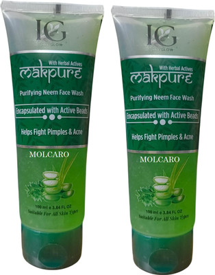 MOLCARO I G MAKPURE PURIFYING NEEM FACE WASH PACK OF 2 Face Wash(200 ml)