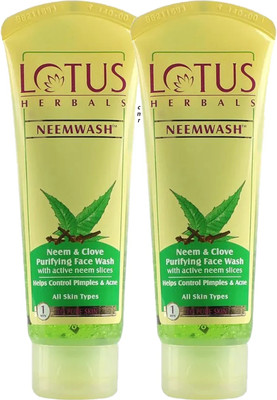 LOTUS HERBALS Neemwash Neem&Clow Facewsh Face Wash(160 g)
