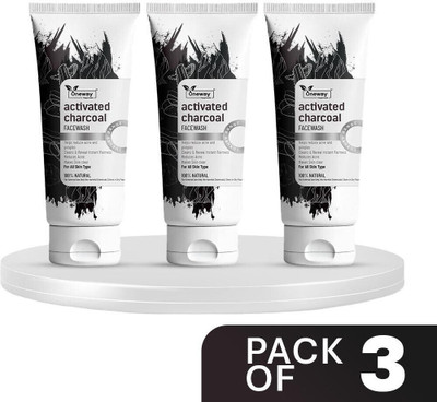 Oneway Happiness New Activated Charcoal Face wash for glowing skin Face Wash(300 g)