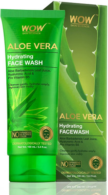 WOW SKIN SCIENCE Hydrating Aloe Vera  for Pimples, Dry & Oily Skin-Tube Face Wash(100 ml)