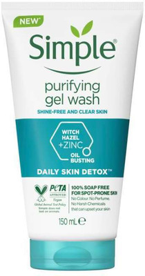 Simple Daily Skin Detox Purifying Gel Wash - 150ml Face Wash(150 ml)