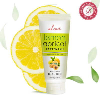ALNA Lemon Apricot  | Suitable For all Skin Type | Face Wash(75 ml)