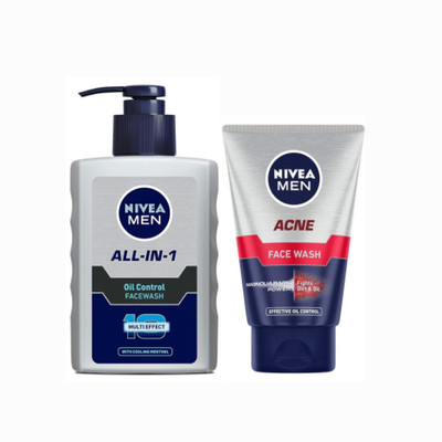 NIVEA All In One 150ml & Dark Spot 100ml 100ml Facewash Set of 2 Face Wash(250 g)