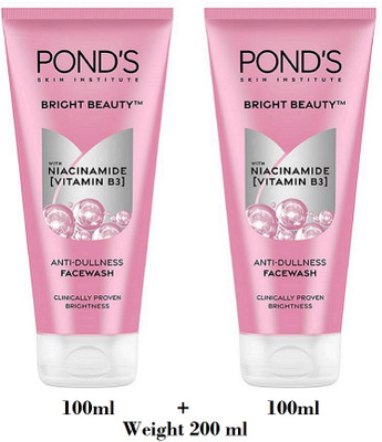 POND's Ponds bright Beauty Vitamin B3 COMBO (100X100) PSD178 Face Wash(200 g)
