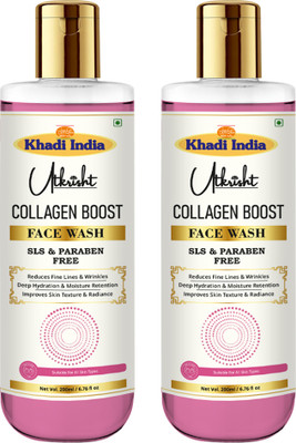 Utkrisht Khadi Collagen Booster  with SLS & Paraben Free for Brighter, Younger-Looking Skin Face Wash(400 ml)