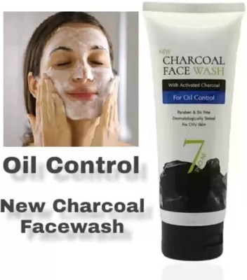 AFARAXIA  with Activated Charcoal - Ultimate Oil Control 7 in 1 Charcoal With Activated Charcoal Face Wash(100 g)