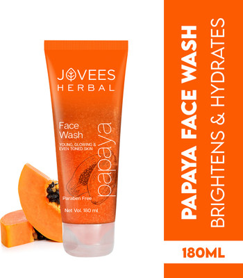 JOVEES Herbal Papaya For Women/Men | Brightening and Glowing Skin | Removes Pigmentation and Dark Spots | For All Skin Types Face Wash(180 ml)