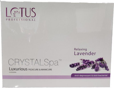 Lotus Professional CrystalSpa Luxurious Pedicure and Manicure Relaxing Lavender(495 g)