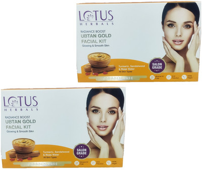 LOTUS HERBALS Radiance Boost Glow Ubtan Facial Kit(2 x 47 g)