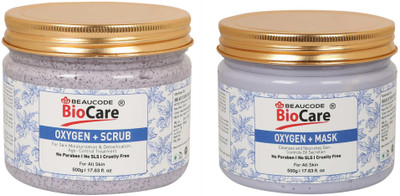 BEAUCODE BioCare OXYGEN Facial Kit Scrub and Mask(2 x 500 ml)