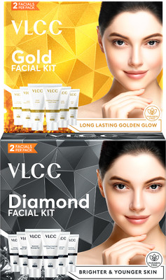 VLCC Gold & Diamond Facial Kit (2 x 60 g)(2 x 60 g)