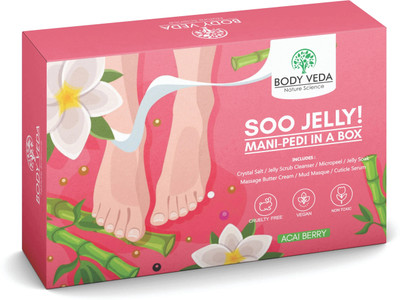 BODY VEDA Soo Jelly Crystal Manicure-Pedicure Kit(80 g)