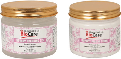 BEAUCODE BioCare Instant Sparking Facial Kit (Cream Gel)For Women And Men(2 x 500 ml)
