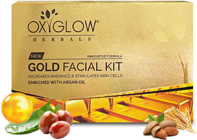 OXYGLOW Gold Facial Kit for Instant Bright & Glowing Skin(50 g)