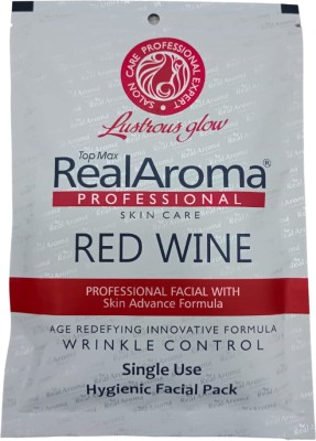 Topmax real aroma REALAROMA PROFESSIONAL RED WINE FACIAL SINGLE USE 72G(72 g)