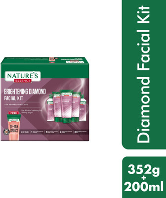 Nature's Essence Brightening Diamond Facial Kit - 352 gm 200 ml(6 x 93.67 ml)