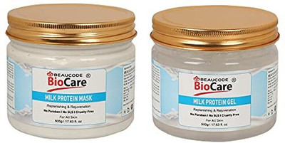 BEAUCODE BioCare Milk Protein Facial Milk Mask and Gel(2 x 500 ml)