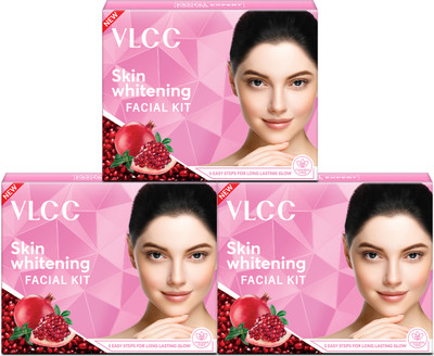 VLCC Skin Whitening Facial Kit (Pack of 3)(3 x 25 g)
