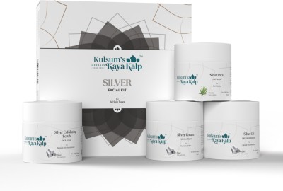 Kulsum's Kaya Kalp Silver Facial Kit For Women & Men , Al Skin Types , 40 g(170 g)