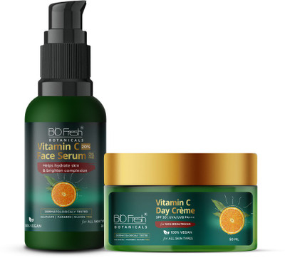 Biofresh Vitamin C Skin Nourishing Combo-Face Serum 30ml &Day Cream 50ml for Healthy Skin(2 x 40 ml)
