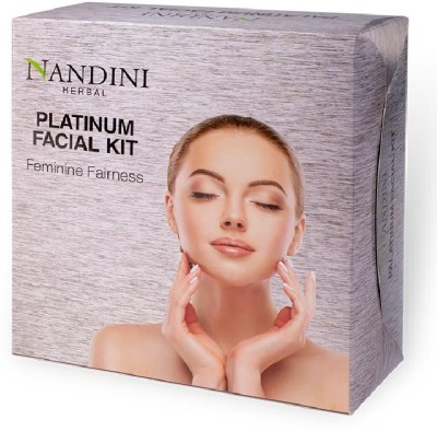 Nandini Herbal Platinum Facial Kit Faminine Fairness(330 g)