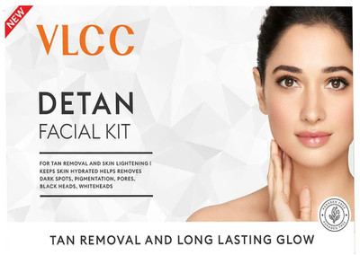 VLCC De-Tan 6 Step Facial Kit for Tan Removal, Hydration & Skin Lightening(40 g)