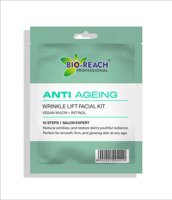BIO-REACH ANTI-AGEING WRINKLE LIFT FACIAL KIT | VEGAN MUCIN + RETINOL | 10 STEPS KIT |(150 ml)