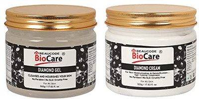 BEAUCODE BioCare Diamond Facial Kit Cream-Gel For Women & Men For All Skin Types(2 x 500 ml)