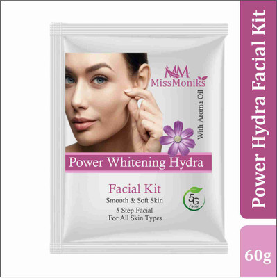 MISSMONIKS Power Whitening Hydra Facial Kit For Multi-Level Skin Hydration And Rejuvenation(60 g)