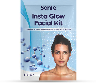 Sanfe Insta Facial Kit | 5-Step Facial Magic for Oily, Dull & Tanned Skin(30 g)