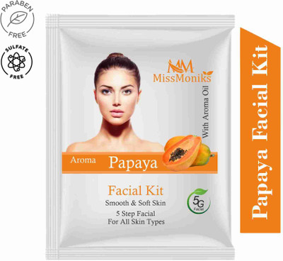 MISSMONIKS Papaya Facial Kit 60 gm(5 x 12 g)