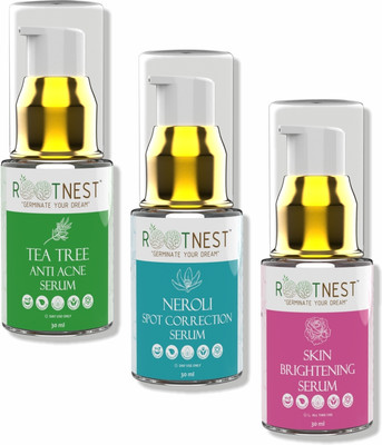 ROOTNEST Skin Care Kit for Face | Buy 2 Get 1 Free| Combo (Pack of 3)(3 x 10 ml)