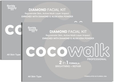 COCOWALK Professional Diamond Facial Kit, 6 Steps(2 x 30 g)