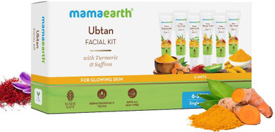 Mamaearth Ubtan Facial Kit With Turmeric & Saffron For Glowing Skin(60 g)