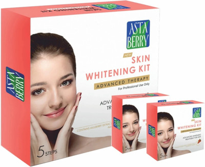 ASTABERRY Skin Whitening Facial Kit 12 Pouch Set 432g(432 g)