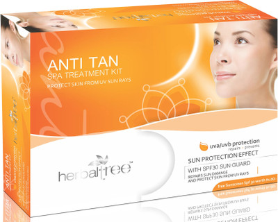 Herbal Tree Anti Tan Facial Kit Repair Sun Damage & Protect Skin from UV Rays(445 ml)