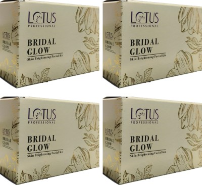 Lotus Professional Bridal Glow Skin Brightening Facial Kit (55g X4)(4 x 55 g)