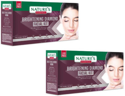 Nature's Essence BRIGHTENING DIAMOND NENO FACIAL KIT 20GM (PACK OF 2)(2 x 20 g)