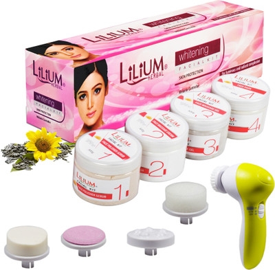 LILIUM Herbal Insta Glow Whitening Facial Kit 2kg With Face Massager(2000 g)