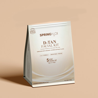 SPRING H2O D-Tan Anti Aging Facial Kit For Whitening With Tan Removal & Deep Cleansing(50 g)