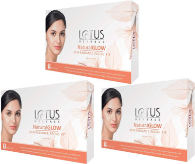 LOTUS HERBALS Natural Glow Kit Skin Radiance Facial Kit(3 x 50 g)