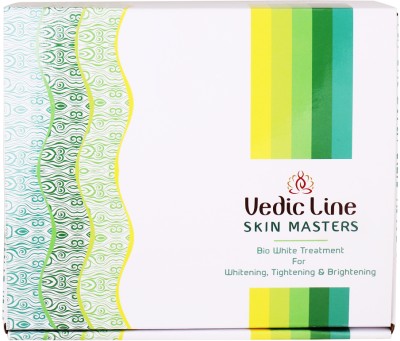 Vedic Line Skin Masters Bio-White Facial Sachet Kit For Whitening, Tightening & Brightening(8 x 50 ml)