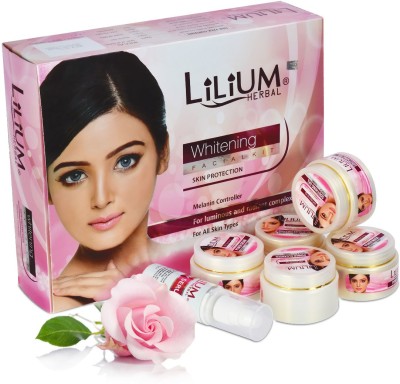 LILIUM Herbal Skin Whitening Facial Kit 350gm With Skin Whitening Cream20ml(370 g)