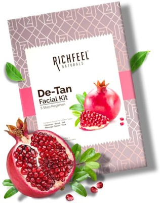 RICHFEEL Naturals De-Tan Facial Kit 5 Step Regimen (5x6gm )(30 g)