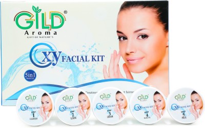 GILD AROMA GIFT OF NATURE'S GILD AROMA OXY Nature Facial Kit, Premium Range For Fairness.(5 x 120 g)