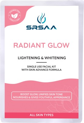 Srsaa Radiant Glow Facial Kit | Ultimate Brightening & Rejuvenation | 7-step Kit(95 g)