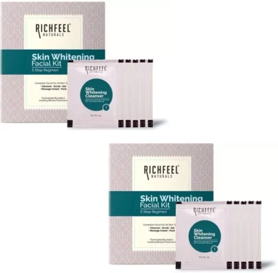 RICHFEEL Skin Whitening Facial Kit (5 x 6 g)(2 x 15 g)