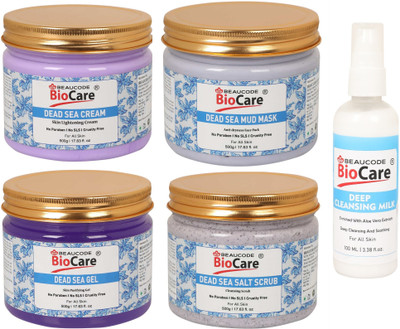 BEAUCODE BioCare Dead Sea Facial Kit 500 ml Each With Deep Cleansing Milk 100ml||(5 x 420 ml)